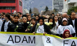 Une marche en hommage à Adam Soli and Fatih Karakuss, à Grenoble le 6 mars 2019
