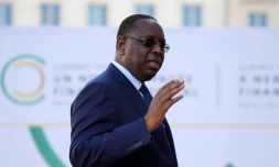 Le président sénégalais Macky Sall arrive à la session finale du Sommet pour un nouveau pacte financier, à Paris le 23 juin 2023