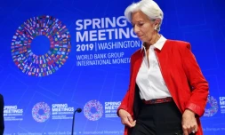 La directrice générale sortante du FMI Christine Lagarde le 11 avril 2019