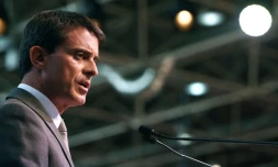 Le Premier ministre Manuel Valls le 1er octobre 2015 à Lyon