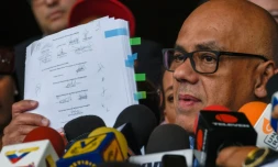 Jorge Rodriguez, un proche du président vénézuélien Nicolas Maduro au Tribunal suprême de justice à Caracas, le 13 juin 2016