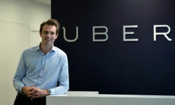 Thibaud Simphal, directeur général d'Uber France, le 19 mai 2015 à Paris