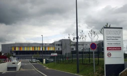 Le Centre Hospitalier Sud-Francilien (CHSF) en septembre 2011 à Corbeil-Essonnes