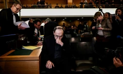 Le cardinal Philippe Barbarin à son arrivée au tribunal correctionnel de Lyon, le 7 janvier 2019