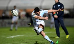 L'ouvreur du Racing 92 Dan Carter face à Castres, le 23 décembre 2016 à Colombes