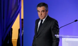 L'ex-candidat de la droite à l'élection présidentielle François Fillon à Paris, le 21 avril 2017