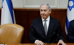 Le Premier ministre israélien Benjamin Netanyahu, le 25 février 2018 dans son bureau à Jérusalem