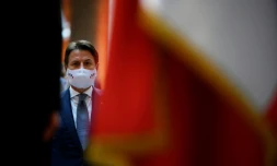 Le Premier ministre italien Giuseppe Conte, le 14 juillet 2020 Ă Rome