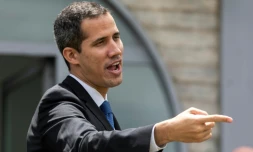 L'opposant et président vénézuélien autoproclamé Juan Guaido, le 28 février à Brasilia