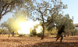 Un rebelle syrien à l'entrée d'Alep, le 30 octobre 2016