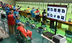 Entraßnement au tir, le 5 août 2016 à Rio