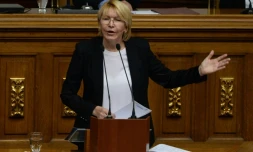La procureure générale du Venezuela, Luisa Ortega, lors d'une session à l'Assemblée nationale, le 3 juillet 2017 à Caracas
