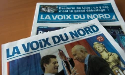 La Une de la Voix du Nord, le 8 septembre 2014