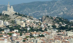 Vue aérienne de la ville de Marseille