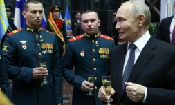 Le président russe Vladimir Poutine lors d'une cérémonie de remise de médailles à Moscou, le 17 décembre 2025