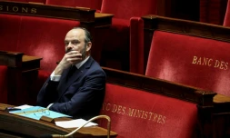 Le Premier ministre  Edouard Philippe lors du débat sur l'urgence sanitaire à l'Assemblée nationale, le 21 mars 2020