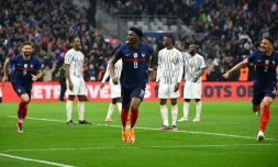 Aurélien Tchouaméni décisif dans la victoire des Bleus contre la CÎte d'Ivoire en amical à Marseille, le 25 mars 2022