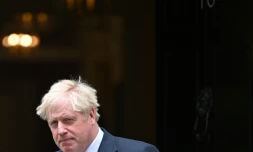 Le Premier ministre britannique Boris Johnson quitte le 10 Downing Street, Ă Londres le 5 juillet 2022
