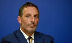 L'homme d'affaires américain Joseph DaGrosa en conférence de presse à Bordeaux, le 11 octobre 2018