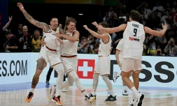 Les joueurs allemands à Manille le 10 septembre 2023