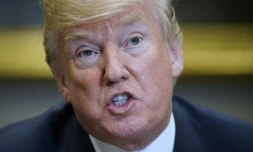Le président des États-Unis Donald Trump le 20 mars 2018 à la Maison Blanche, à Washington DC
