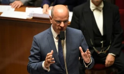Jean-Michel Blanquer, le ministre de l?Éducation nationale, à l'Assemblée nationale, à Paris, le 12 septembre 2018