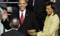 Barack Obama prête serment pour devenir le 44e président des Etats-Unis, le 20 janvier 2009