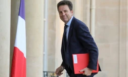 Le président du Medef, Geoffroy Roux de Bézieux arrive à l'Elysée pour une rencontre avec le président Emmanuel Macron, le 12 décembre 2018 à Paris