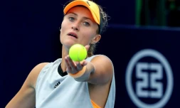 Kristina Mladenovic à Zhengzhou en Chine, le 14 septembre 2019 
