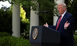 Le président américain Donald Trump s'exprime depuis la Maison Blanche le 14 juillet 2020