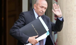 Gérard Collomb quitte l'Elysée à l'issue du conseil des ministres le 12 juin 2018