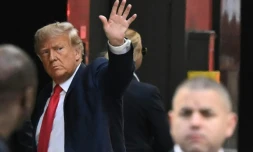 L'ancien président Donald Trump à New York le 3 avril 2023