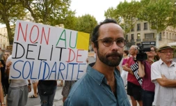 Cedric Herrou, le 8 août 2017 à Aix-en-Provence