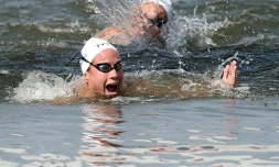 La nageuse française Aurélie Muller lors des Mondiaux, le 28 juillet 2015 à Kazan en Russie