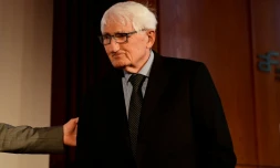 Le philosophe allemand JĂŒrgen Habermas, le 16 mars 2017 Ă Berlin