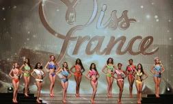 Les candidates au titre de Miss France 2017, le 17 décembre 2016 à Montpellier
