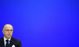 Le ministre de l'Intérieur, Bernard Cazeneuve, le 16 septembre 2016 à Chantonnay (Vendée)