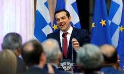 Le Premier ministre grec Alexis Tsipras à Athènes, le 22 juin 2018