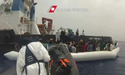 Opération de sauvetage de migrants le 27 mai 2016 au large de la Sicile
