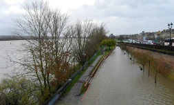 La Garonne en crue à Bordeaux le 13 décembre 2019