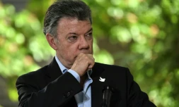 Le président colombien Juan Manuel Santos à Cali en Colombie, le 30 juin 2017