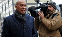 L'ex-gouverneur de l'Etat américain du Massachusetts Deval Patrick, le 14 novembre 2019, jour de l'annonce de sa candidature à la primaire démocrate