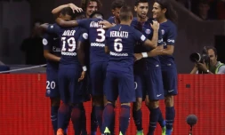 Le PSG, vainqueur du FC Metz en Ligue 1, le 21 août 2016 au Parc des Princes