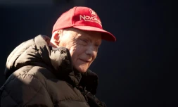 L'ancien pilote de F1 autrichien Niki Lauda, le 1er février 2015 à Jerez (Espagne)