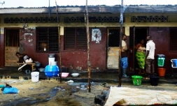 Le bidonville de West Point à Monrovia, au Liberia, le 6 septembre 2014