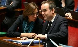 Le Premier ministre Sébastien Lecornu et la ministre des Comptes publics Amélie de Montchalin le 3 décembre 2025 , à l'Assemblée nationale