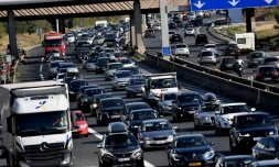 L'autoroute près de Chasse-sur-Rhône le 1er août 2020