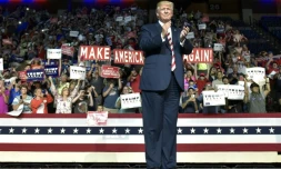 Le candidat républicain à la Maison Blanche Donald Trump, le 24 septembre 2016 à Roanoke en Virginie