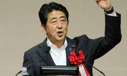 Shinzo Abe, à Fukuoka au Japon, le 27 juillet 2016