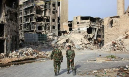 Les forces syriennes à Alep, le 9 novembre 2015